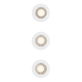 Philips - Set of 3 PERIDOT recessed downlights 1x GU10/7W/230V, white