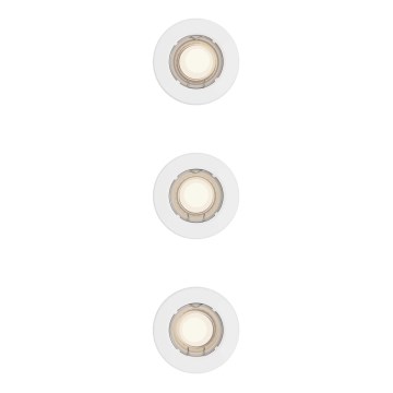 Philips - Set of 3 PERIDOT recessed downlights 1x GU10/7W/230V, white