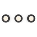 Philips - SET of 3 PERIDOT recessed downlights 1xGU10/7W/230V black
