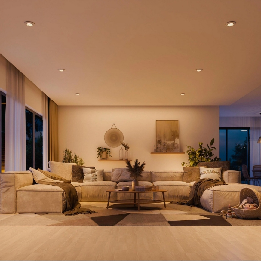 Philips - Set of 3 PERIDOT recessed downlights 1xGU10/7W/230V white