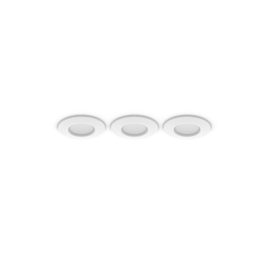 Philips - Set 3x LED RGBW dimmable bathroom recessed downlight Hue SLIM LED/8,3W/230V 1000-20000K white P44