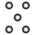 Philips - Set of 5 PERIDOT recessed downlights 1xGU10/7W/230V black
