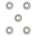 Philips - Set of 5 PERIDOT recessed downlights 1xGU10/7W/230V silver