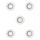 Philips - SET of 5 PERIDOT recessed downlights 1xGU10/7W/230V white