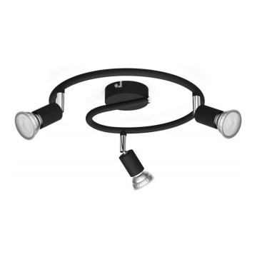 Philips - Spotlight 3xGU10/50W/230V black