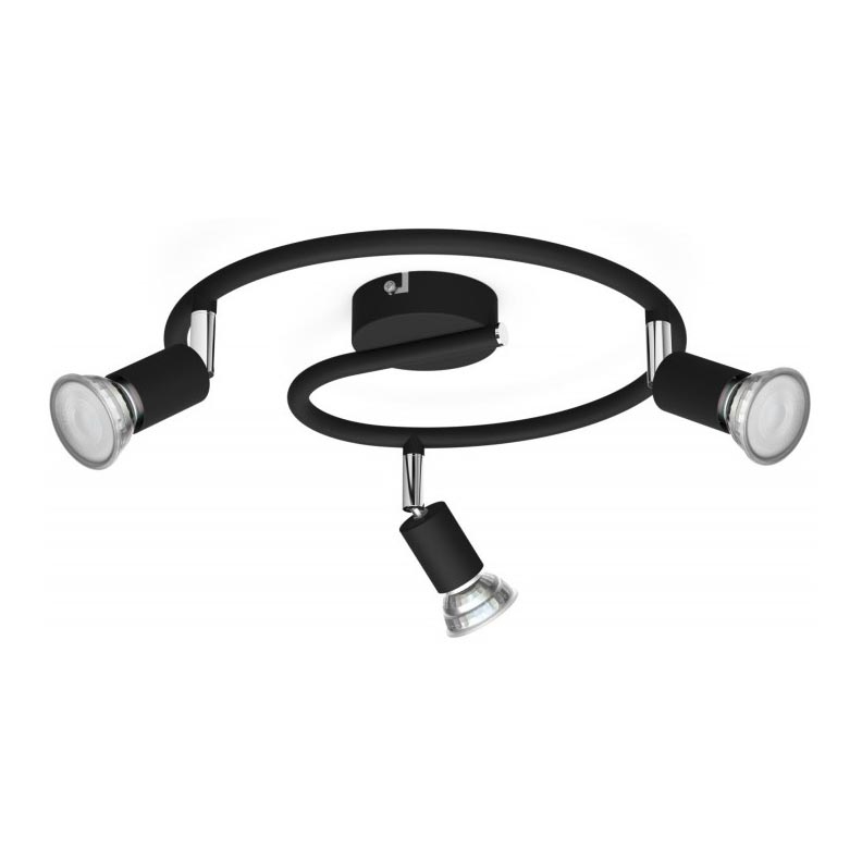 Philips - Spotlight 3xGU10/50W/230V black
