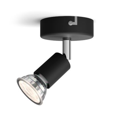 Philips - Spotlight 1xGU10/50W/230V black