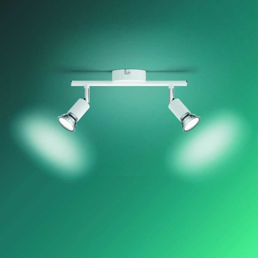 Philips - Spotlight 2xGU10/50W/230V white