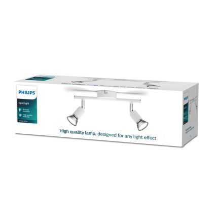 Philips - Spotlight 2xGU10/50W/230V white