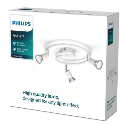 Philips - Spotlight 3xGU10/50W/230V white