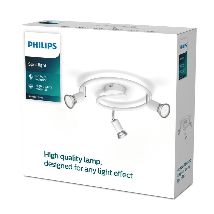 Philips - Spotlight 3xGU10/50W/230V white
