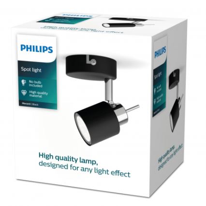 Philips - Spotlight 1xGU10/35W/230V black