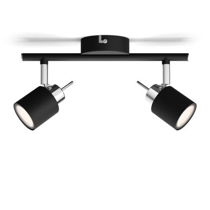Philips - Spotlight 2xGU10/35W/230V black