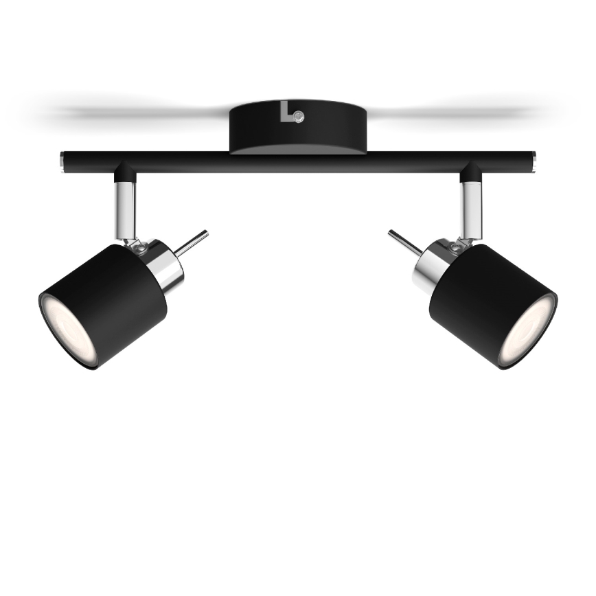 Philips - Spotlight 2xGU10/35W/230V black