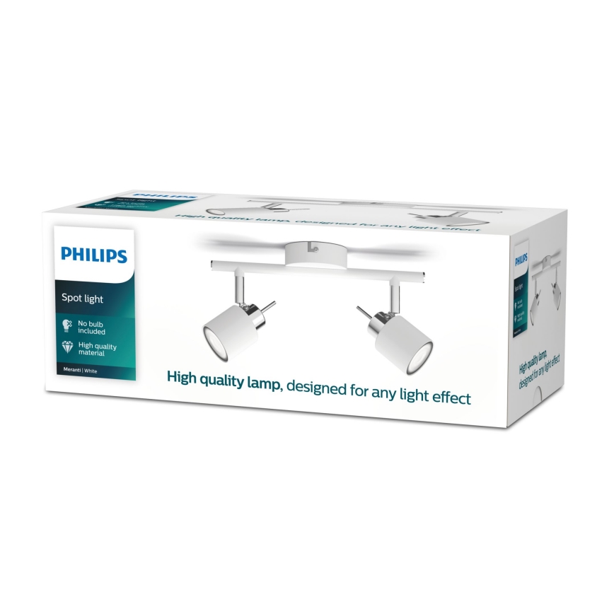 Philips - Spotlight 2xGU10/35W/230V white
