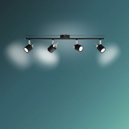 Philips - Spotlight 4xGU10/35W/230V black