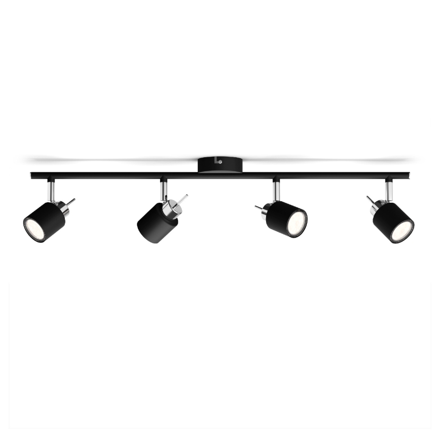 Philips - Spotlight 4xGU10/35W/230V black