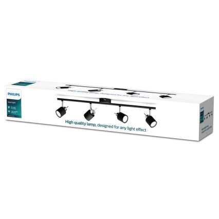 Philips - Spotlight 4xGU10/35W/230V black