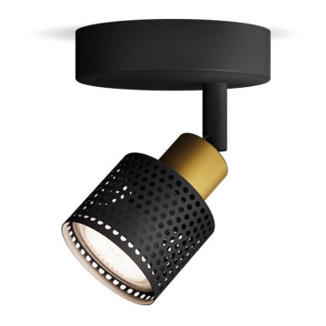 Philips - Spotlight NIALL 1xGU10/5W/230V black/brass