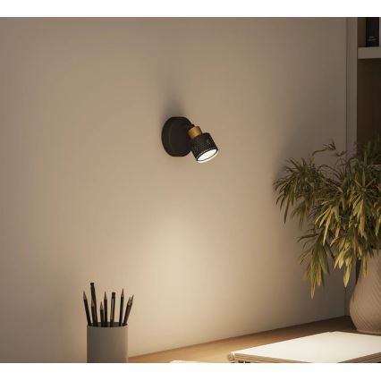 Philips - Spotlight NIALL 1xGU10/5W/230V black/brass