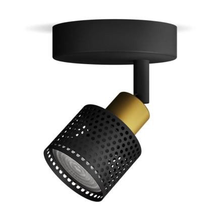 Philips - Spotlight NIALL 1xGU10/5W/230V black/brass