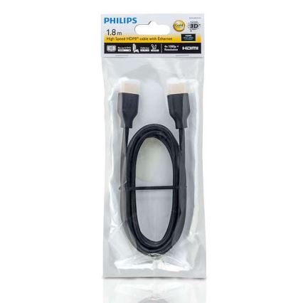 Philips SWV5401H/10 - HDMI cable with Ethernet, HDMI 1.4 A connector 1,8m black