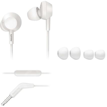 Philips TAE4105WT/00 - Earphones with a microphone JACK 3,5 mm white