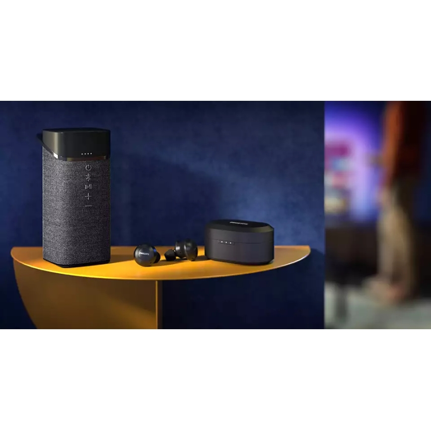 Philips TAT8505BK/00 - Wireless headphones IPX4 2x 55 mAh + 560 mAh black