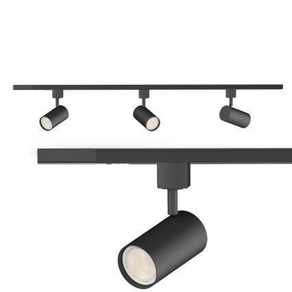 Philips - Track-mounted spotlight for the EASYLINK system 3xGU10/7W/230V 1m black