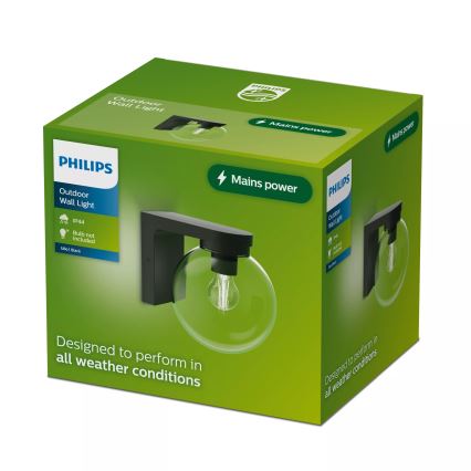 Philips - ULIO Outdoor Wall Lamp 1x E27/25W/230V IP44