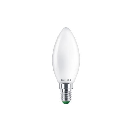 Philips ULTRAEFFICIENT B35 LED Bulb, E14, 1.2W, 230V — Warm White (2700K)
