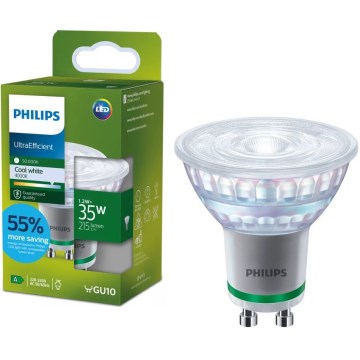 Philips ULTRAEFFICIENT LED Bulb PAR16 GU10/1.2W/230V 4000K