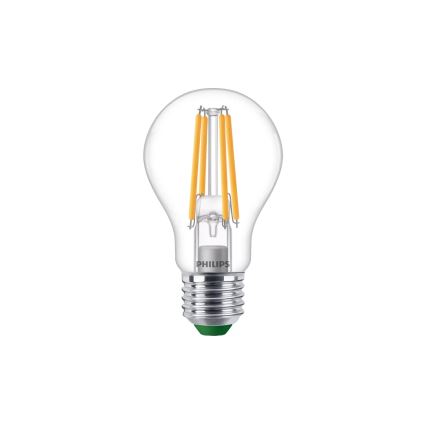 Philips ULTRAEFFICIENT VINTAGE A60 LED Dimmable Bulb E27, 2.3W, 230V, 2700K