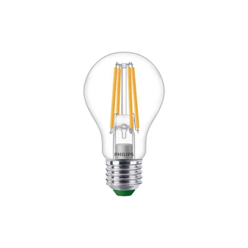 Philips ULTRAEFFICIENT VINTAGE A60 LED Dimmable Bulb E27, 2.3W, 230V, 2700K