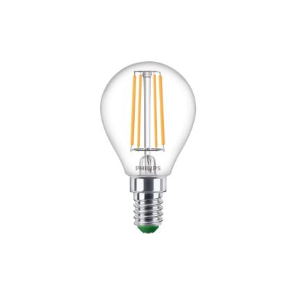 Philips ULTRAEFFICIENT VINTAGE P45 LED Bulb E14, 3.8 W, 230 V, 2700 K