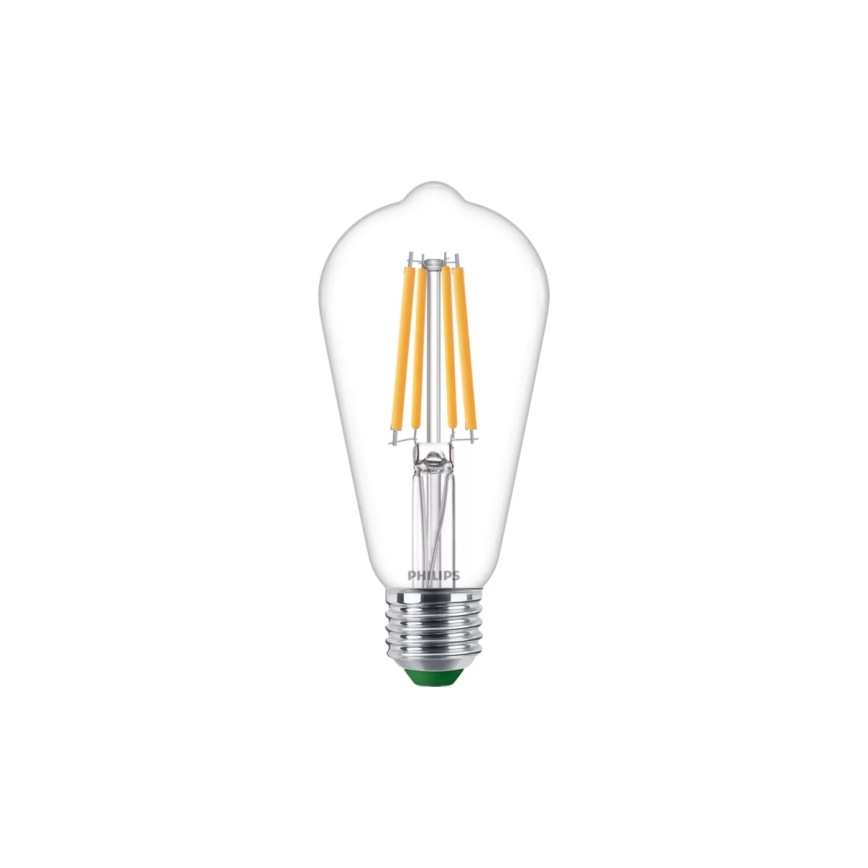 Philips ULTRAEFFICIENT VINTAGE ST64 LED Bulb, E27, 4W, 230V, 2700K