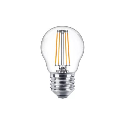 Philips VINTAGE P45 LED Bulb E27, 4.3W, 230V, 2700K