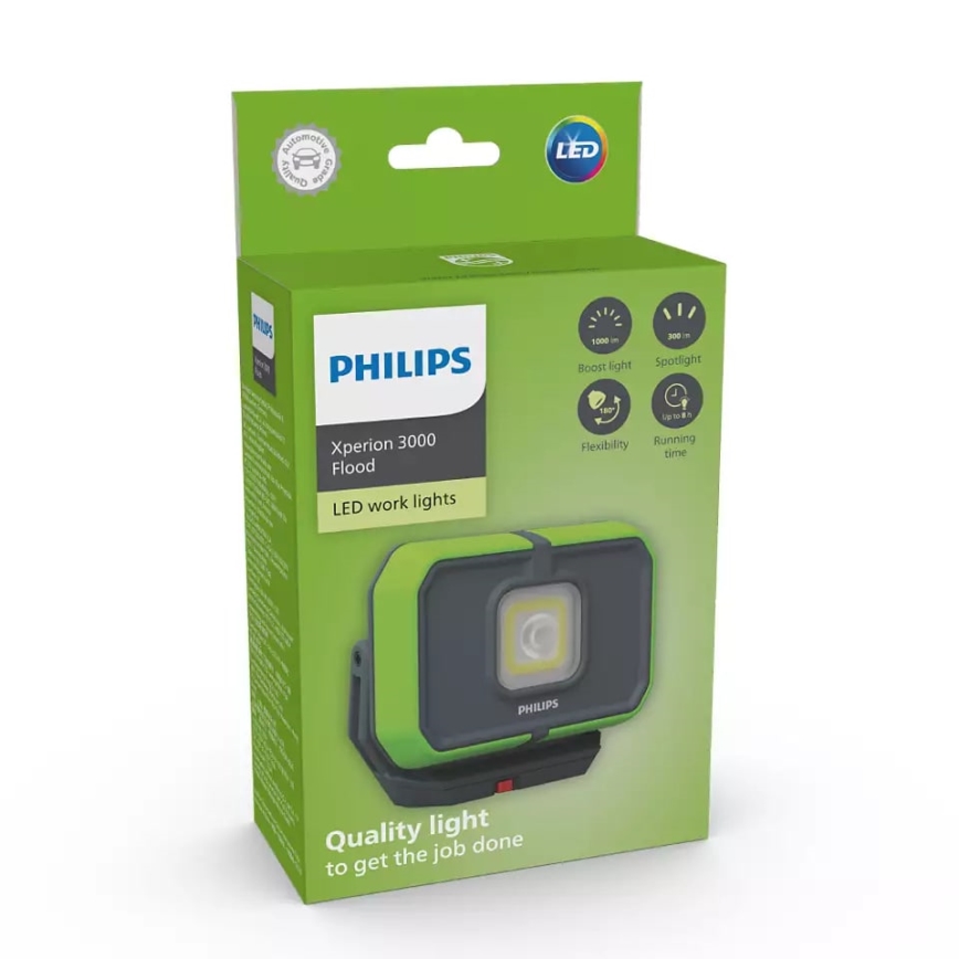 Philips X30FLX1 - LED Dimmable rechargeable work light LED/10W/3,7V 1000 lm 4400 mAh IP65