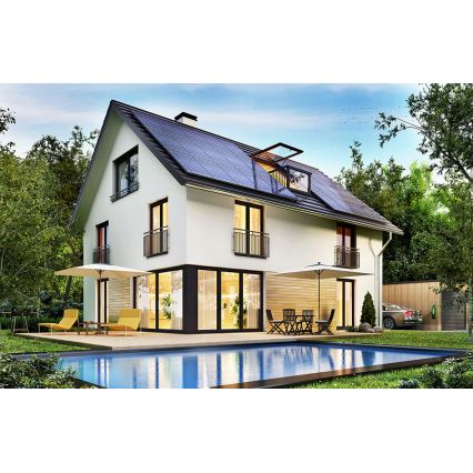 Photovoltaic solar panel JINKO 460Wp black frame IP68 Half Cut