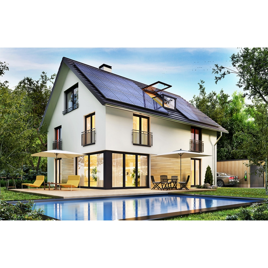 Photovoltaic solar panel JINKO 460Wp black frame IP68 Half Cut