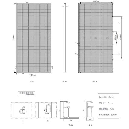 Photovoltaic solar panel JINKO 575Wp IP68 Half Cut bifacial - pallet 36 pcs