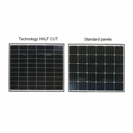 Photovoltaic solar panel LEAPTON 410Wp black frame IP68 Half Cut