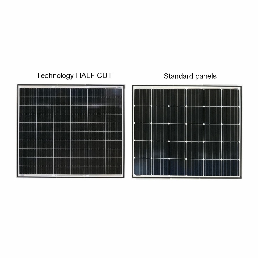 Photovoltaic solar panel LEAPTON 410Wp black frame IP68 Half Cut