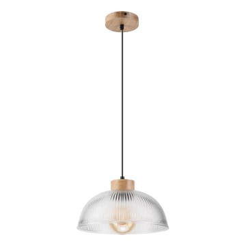 PIA cable pendant light 1xE27/60W/230V Ø 30 cm oak