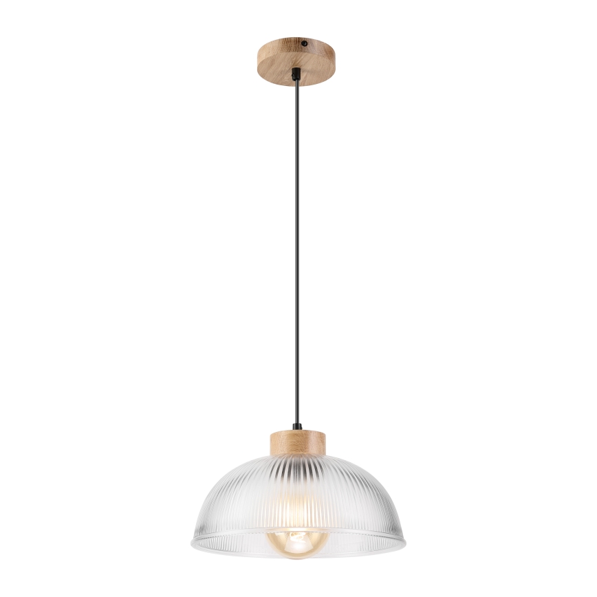 PIA cable pendant light 1xE27/60W/230V Ø 30 cm oak