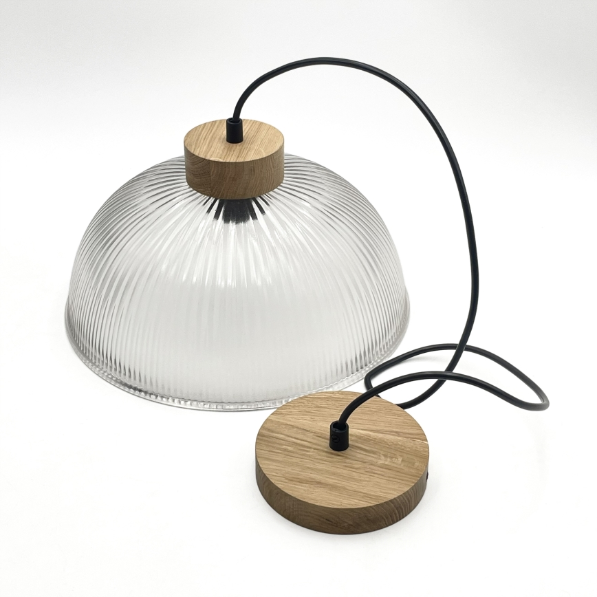 PIA cable pendant light 1xE27/60W/230V Ø 30 cm oak