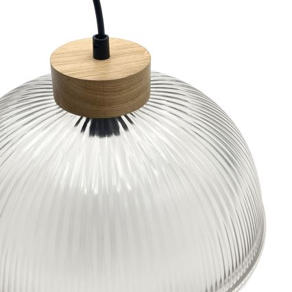 PIA cable pendant light 1xE27/60W/230V Ø 30 cm oak