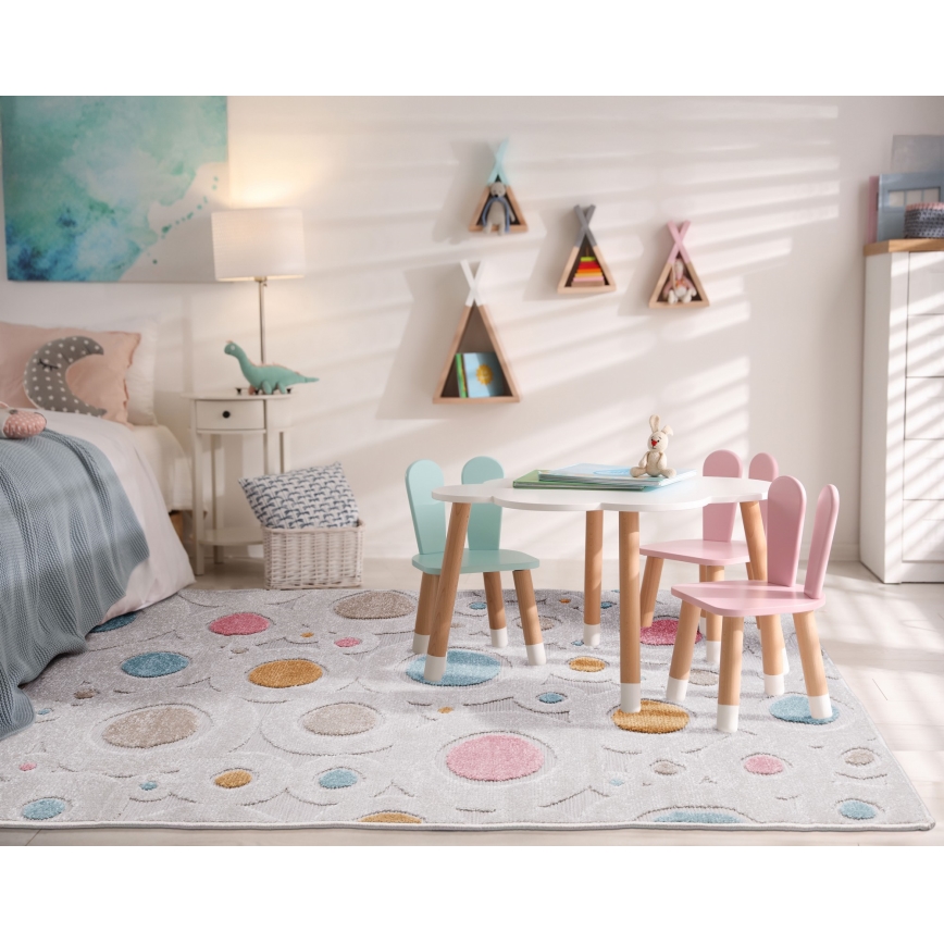 PIAR Children's Rug 120x170 cm multicolored/polka dots