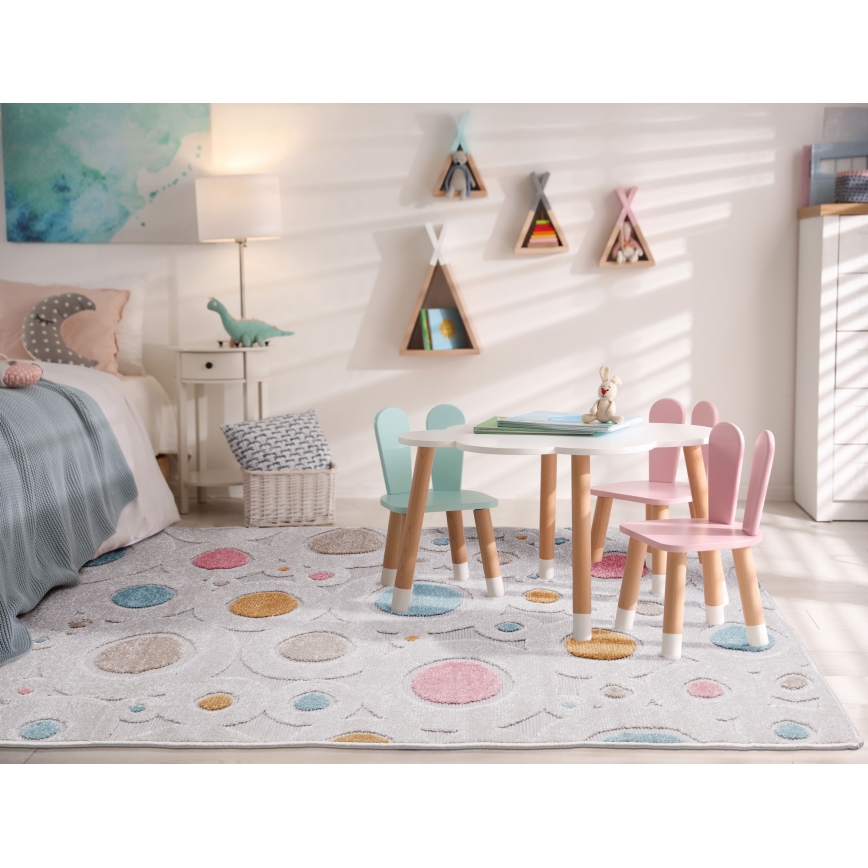 PIAR Children's Rug 80 x 150 cm — Multicolored Dots