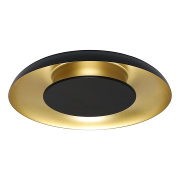 PIATTINO LED Ceiling Light LED/30W/230V, selectable 3000/4000/6000K, Ø40 cm, Black/Gold